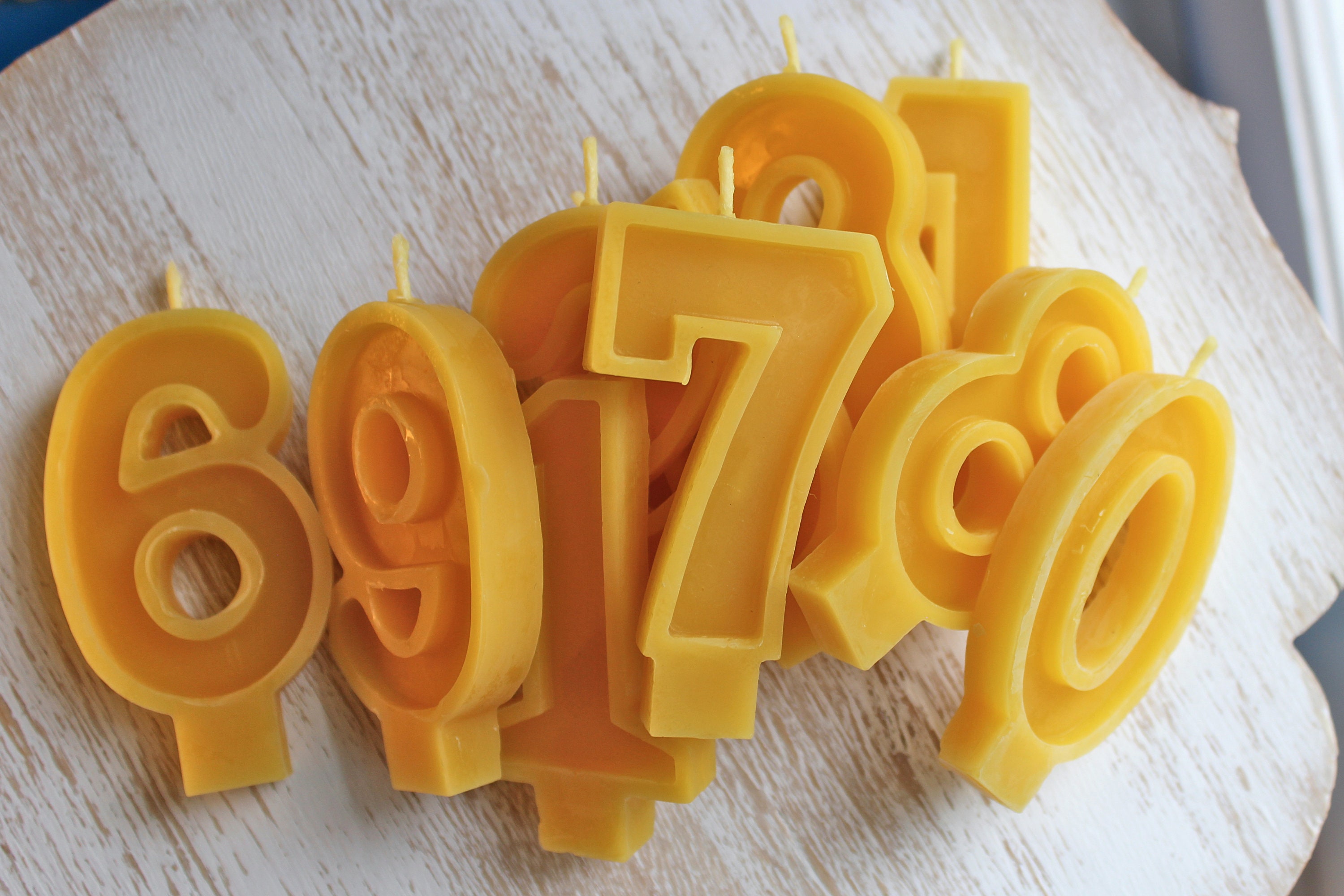 Beeswax Birthday Number Candle, Beeswax Candle, Single Digit, Birthday Candle, Birthday Party