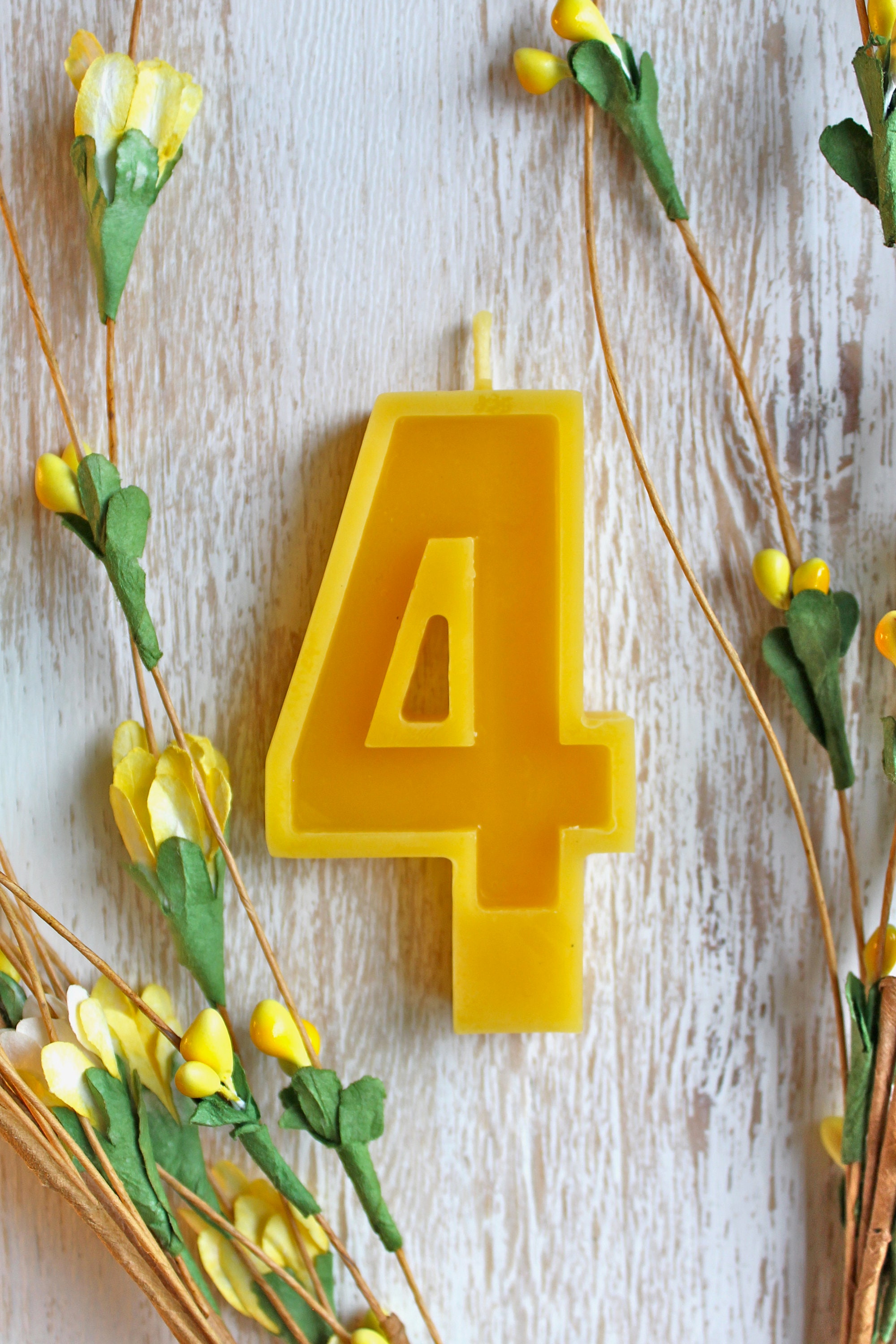 Beeswax Birthday Number Candle, Beeswax Candle, Single Digit, Birthday Candle, Birthday Party