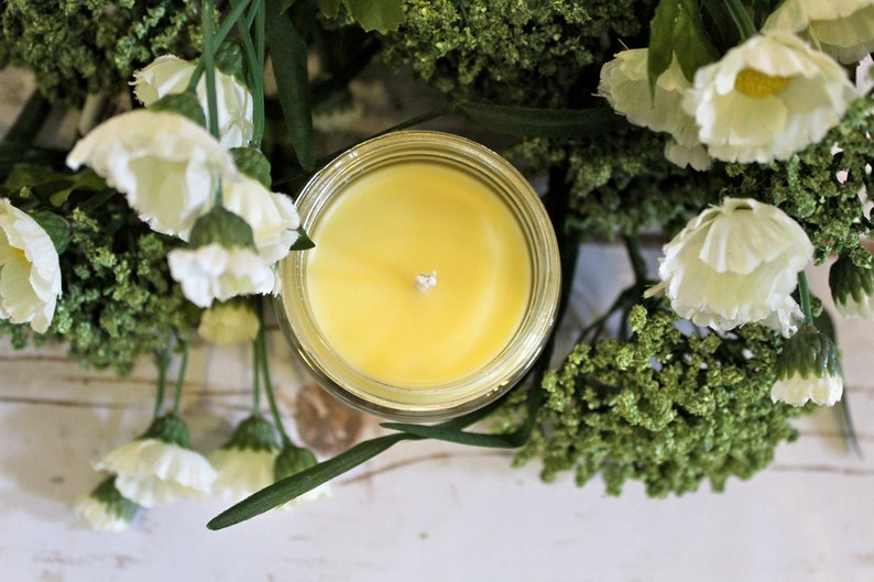 Gardenia Beeswax Candle Beeswax Tallow Candle Gardenia Etsy