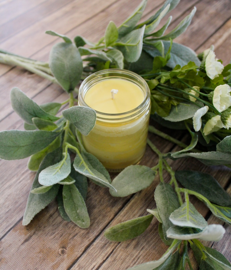 Gardenia Beeswax Candle Beeswax Tallow Candle Gardenia Etsy