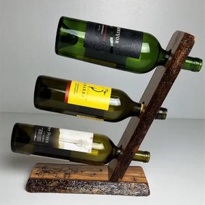 Live Edge Wine Bottle Rack/Holder (WB)