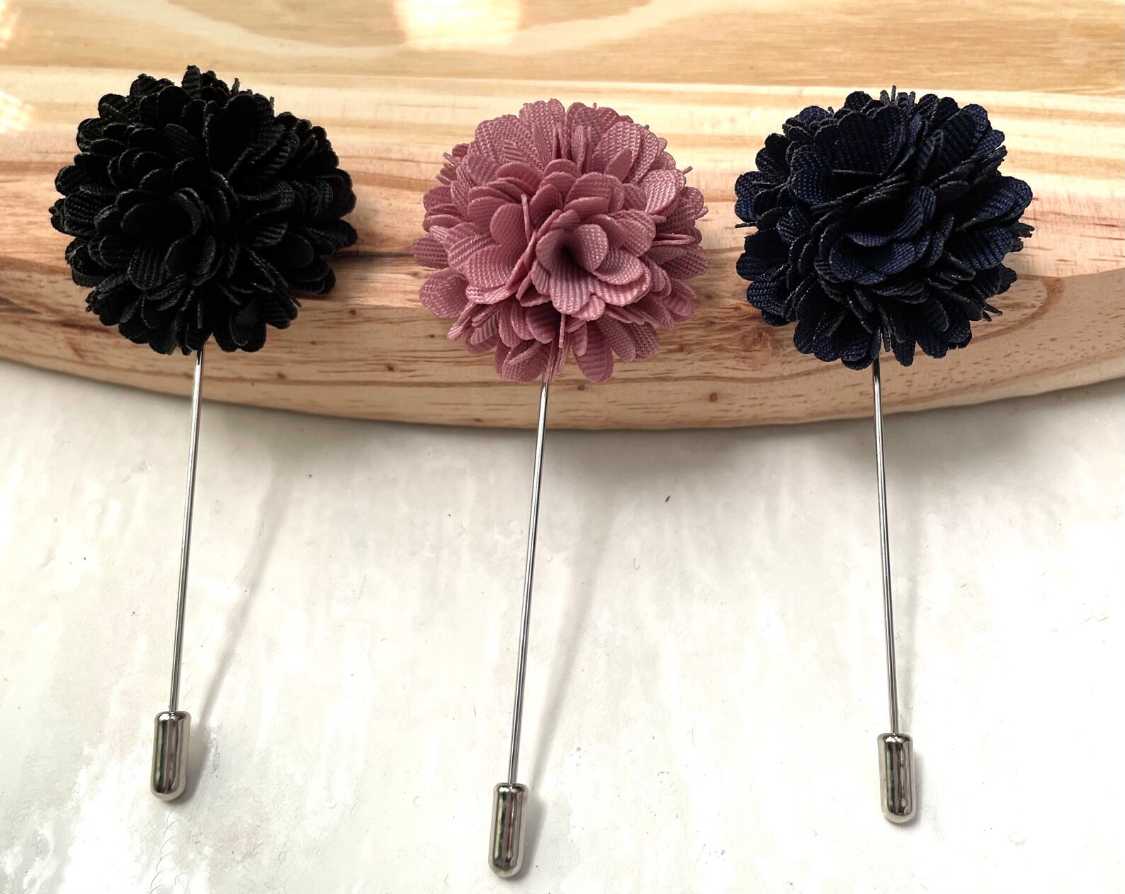 Flower Lapel Pins/groomsmen Boutonnière/lapel Pins/wedding Etsy