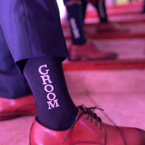 Groomsmen Socks/Gift from Groom/Best Man/Groomsmen Gift/Father of the Bride or Groom/Ring bearer/Wedding Socks