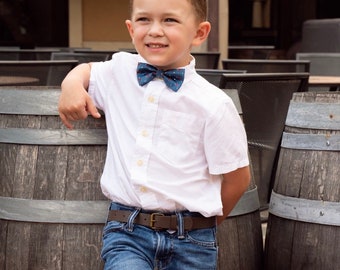 Boy’s Bow Tie Set/Age 2-6/Adjustable/Church/Family Photos/Ring bearer/Boys Clothing/Puppy Bow Ties