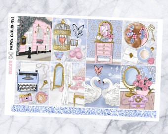 EC DELUXE KIT Scary Movie Weekly Planner Stickers Kit Erin Condren