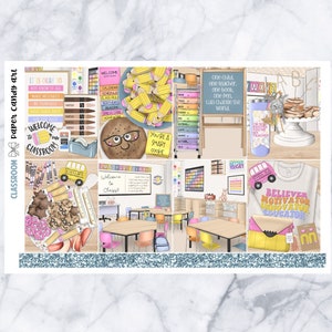 EC DELUXE Kit Classroom // Weekly Planner Stickers Kit // Erin Condren