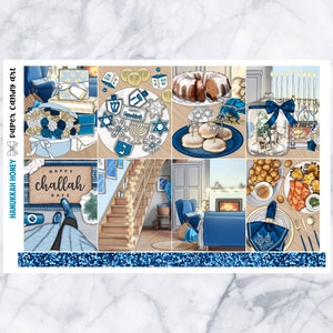 EC MINI Kit Hanukkah Honey // Kit d’autocollants de planificateur hebdomadaire // Erin Condren