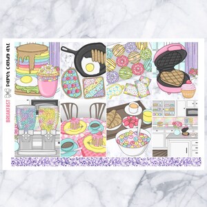 EC DELUXE Kit Breakfast // Weekly Planner Stickers Kit // Erin Condren