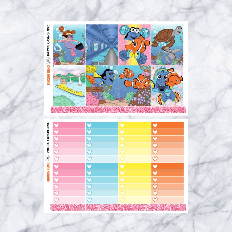 EC DELUXE KIT Finding Nemo Weekly Planner Stickers Kit Erin Condren