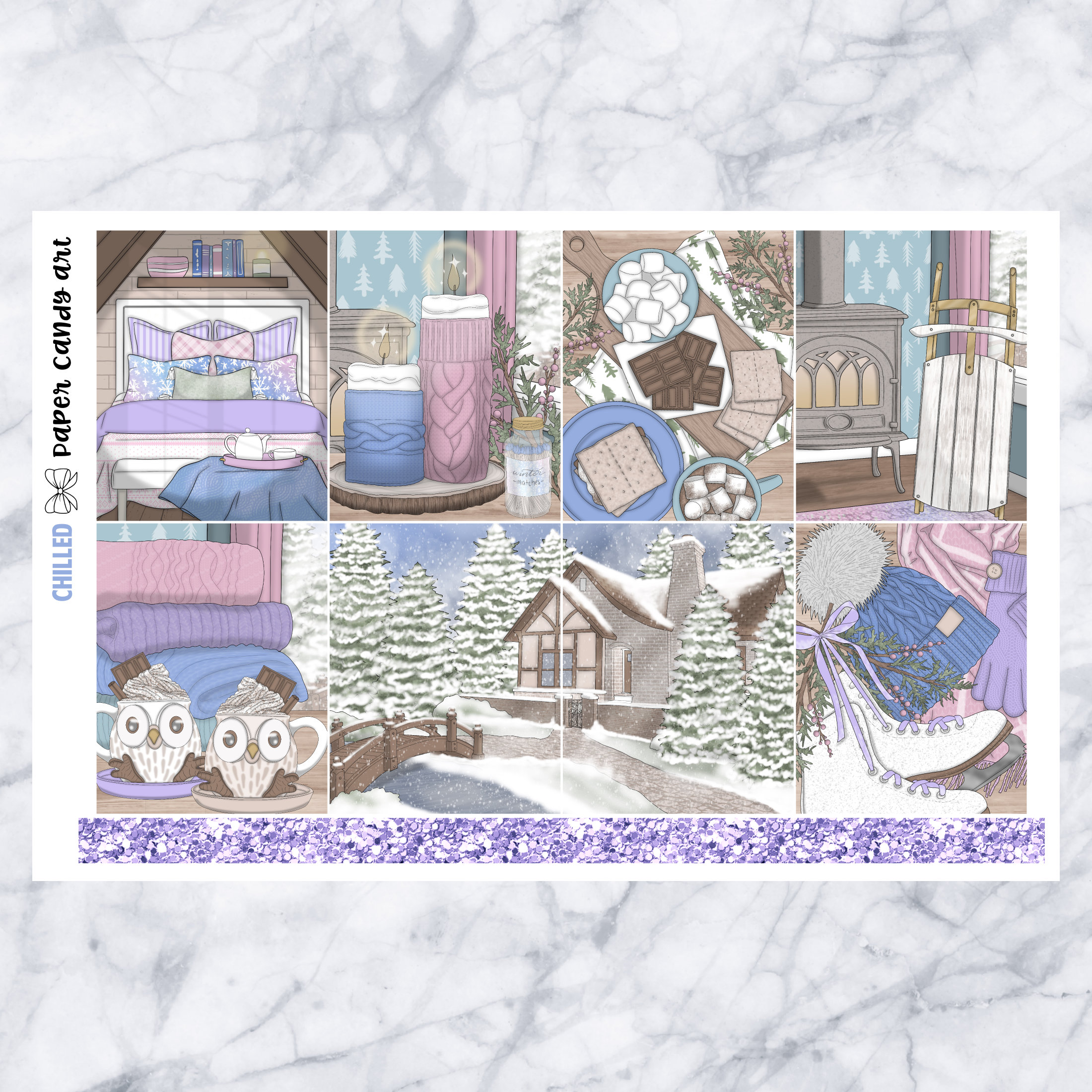 EC Kit Chilled // Weekly Planner Stickers Kit // Erin Condren - Etsy