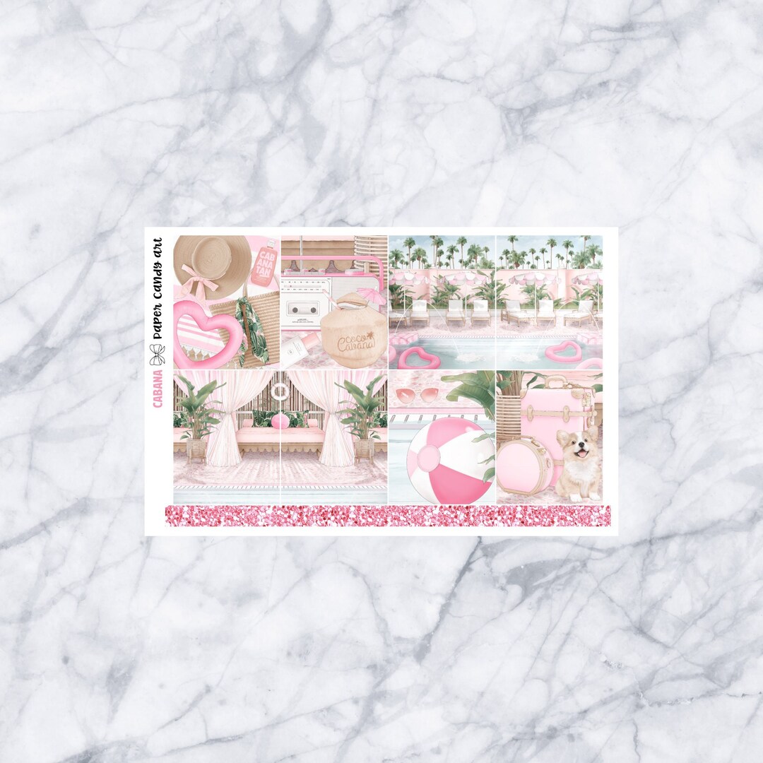 EC DELUXE Kit Cabana // Weekly Planner Stickers Kit // Erin Condren - Etsy