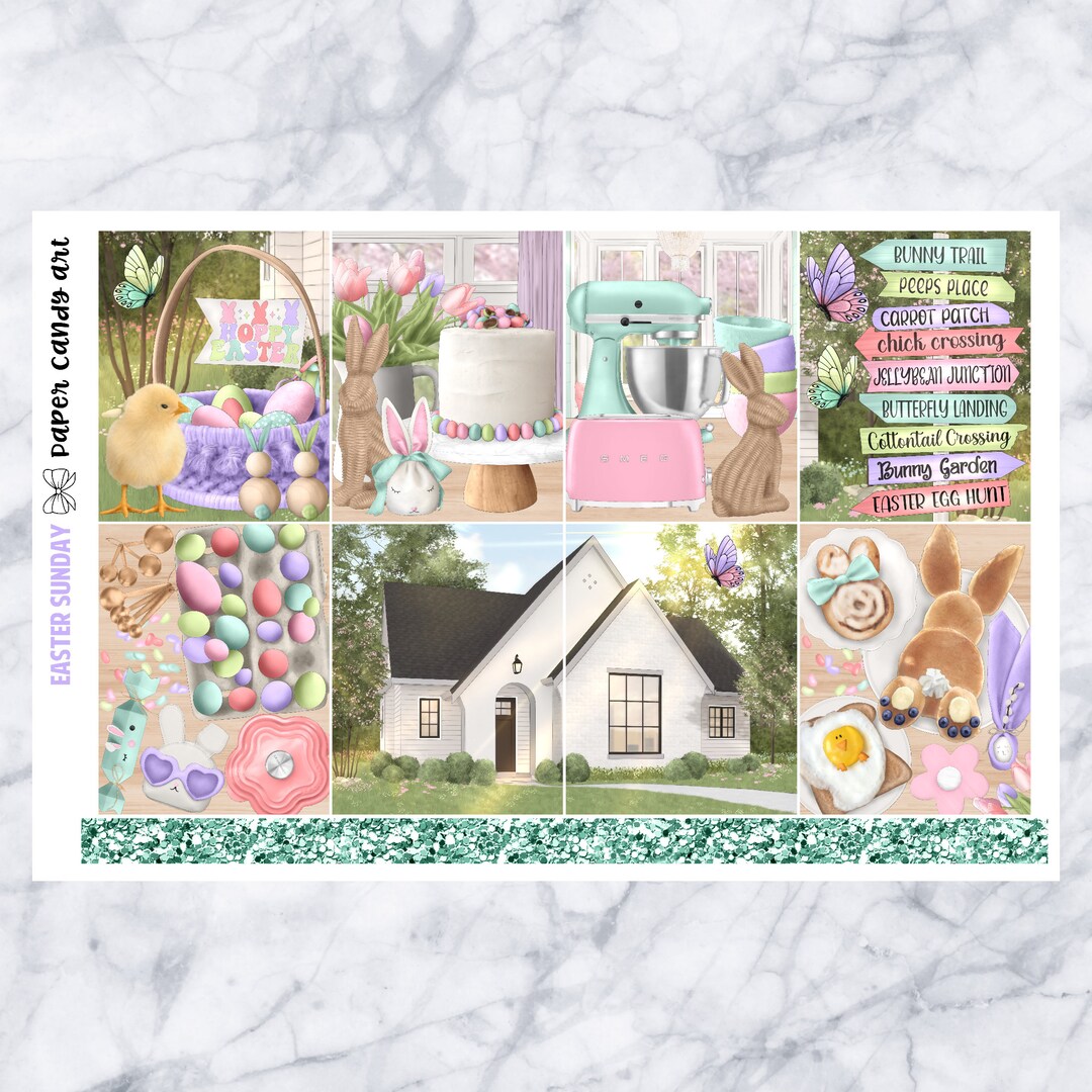 EC Kit Easter Sunday // Weekly Planner Stickers Kit // Erin Condren - Etsy