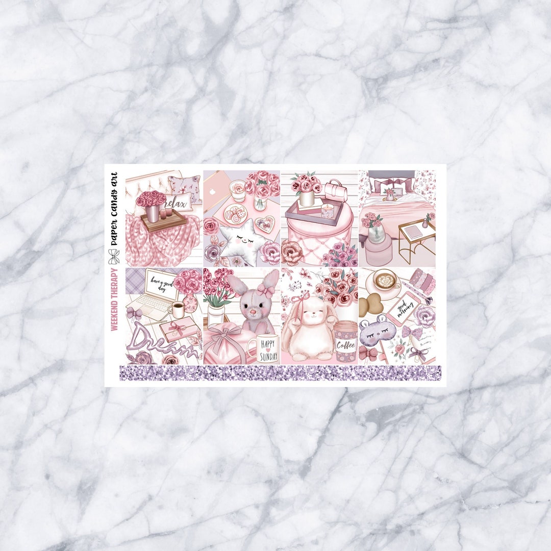 EC DELUXE Kit Weekend Therapy / Wochenplaner Sticker Kit / Erin Condren ...