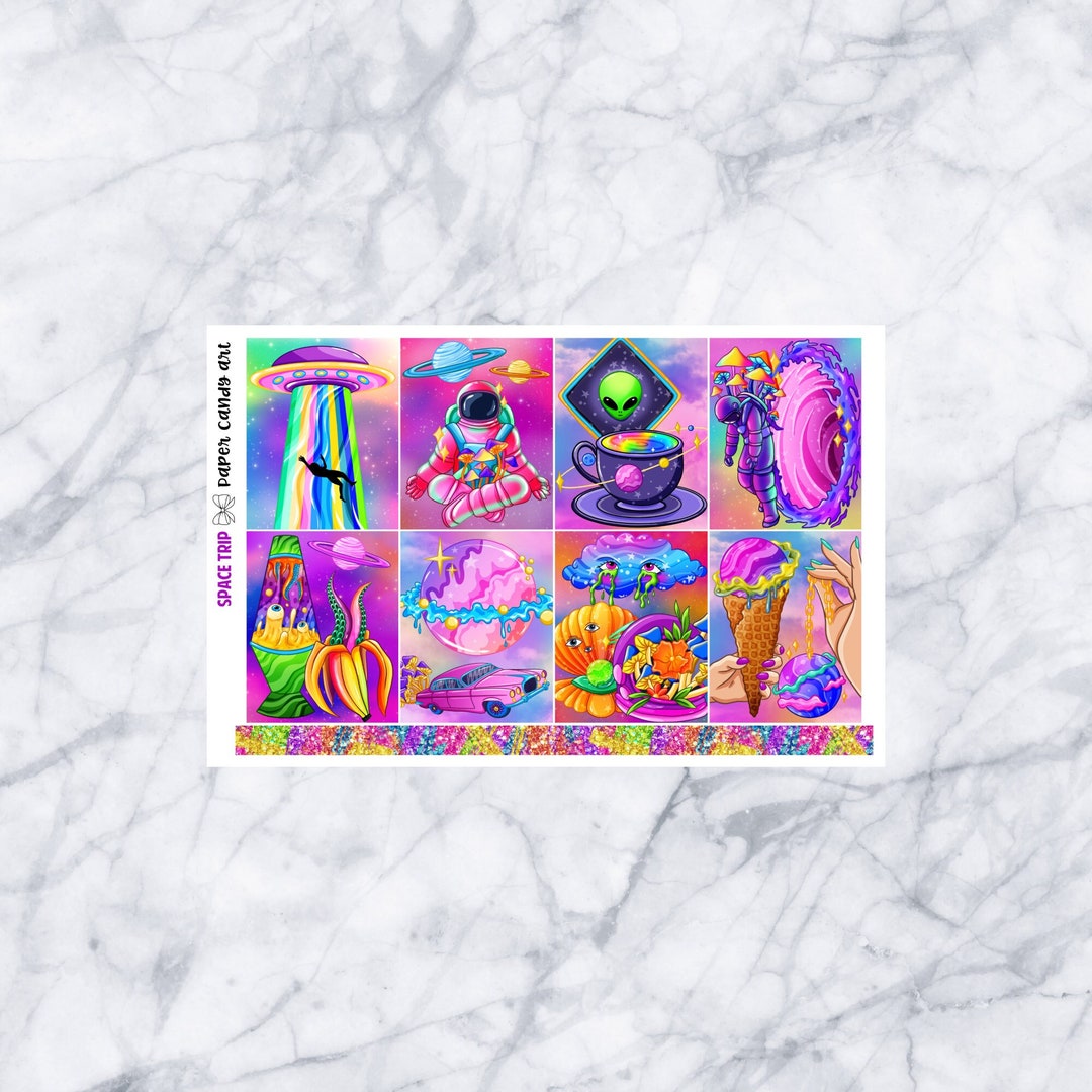 EC MINI Kit Space Trip // Weekly Planner Stickers Kit // Erin Condren ...