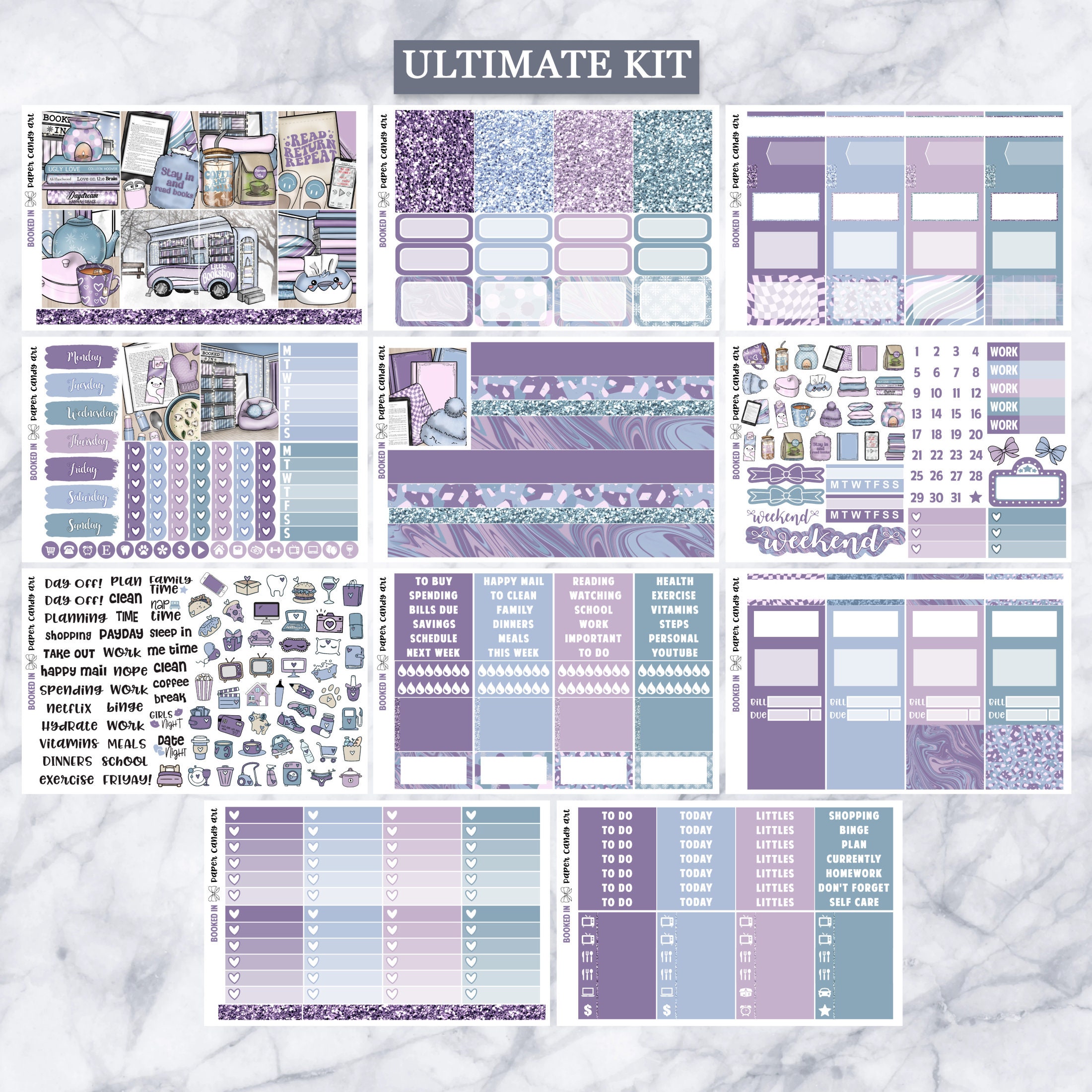 EC Kit Booked in // Weekly Planner Stickers Kit // Erin Condren - Etsy