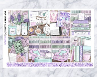 EC Kit Bookish // Weekly Planner Stickers Kit // Erin Condren