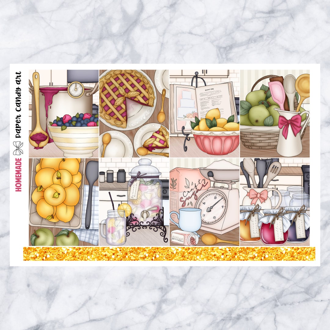 EC Kit Homemade // Weekly Planner Stickers Kit // Erin Condren - Etsy