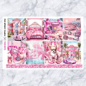 Zestaw EC Kit Glam Doll // Zestaw naklejek do tygodniowego planera // Erin Condren