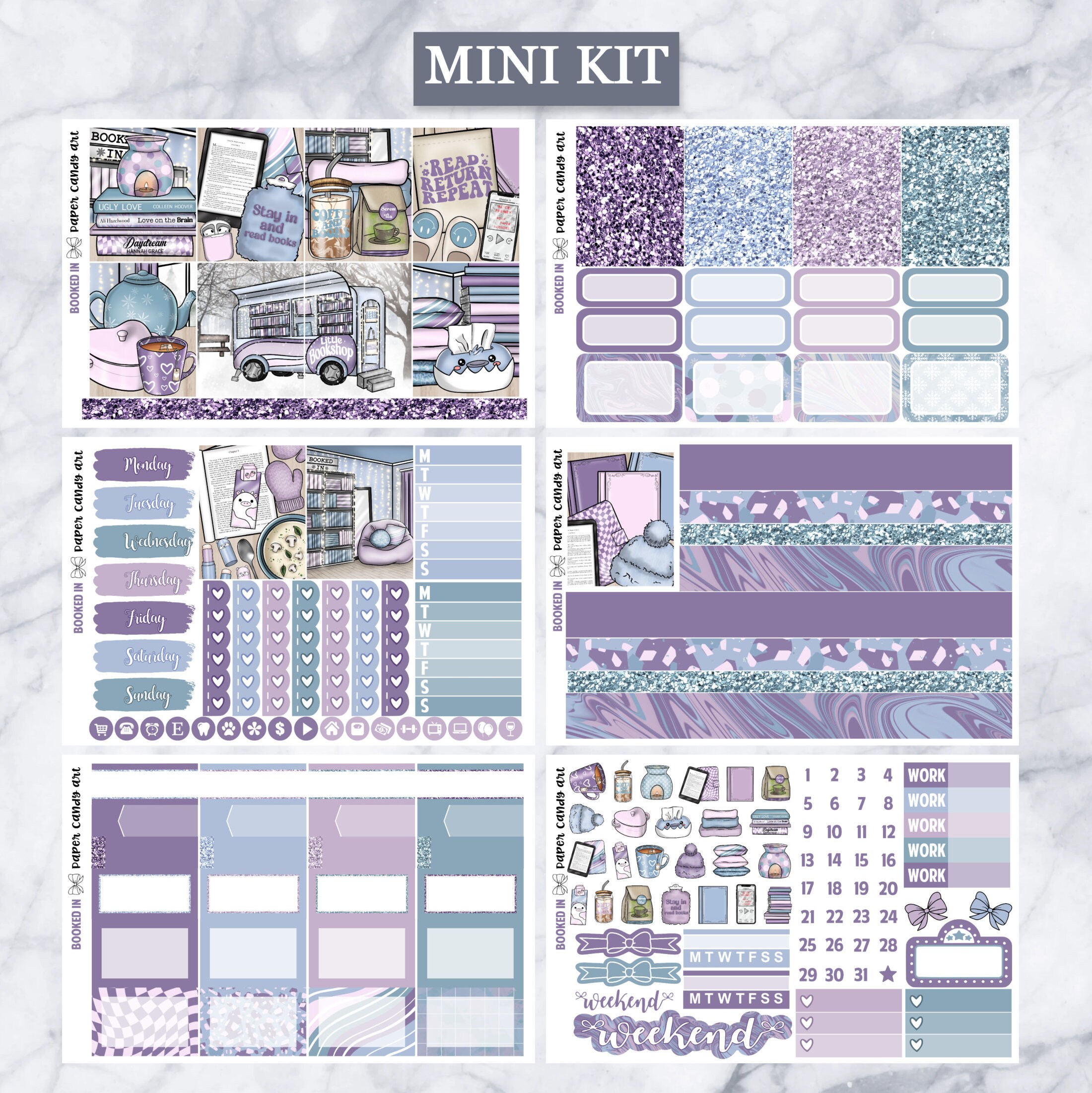 EC Kit Booked in // Weekly Planner Stickers Kit // Erin Condren - Etsy