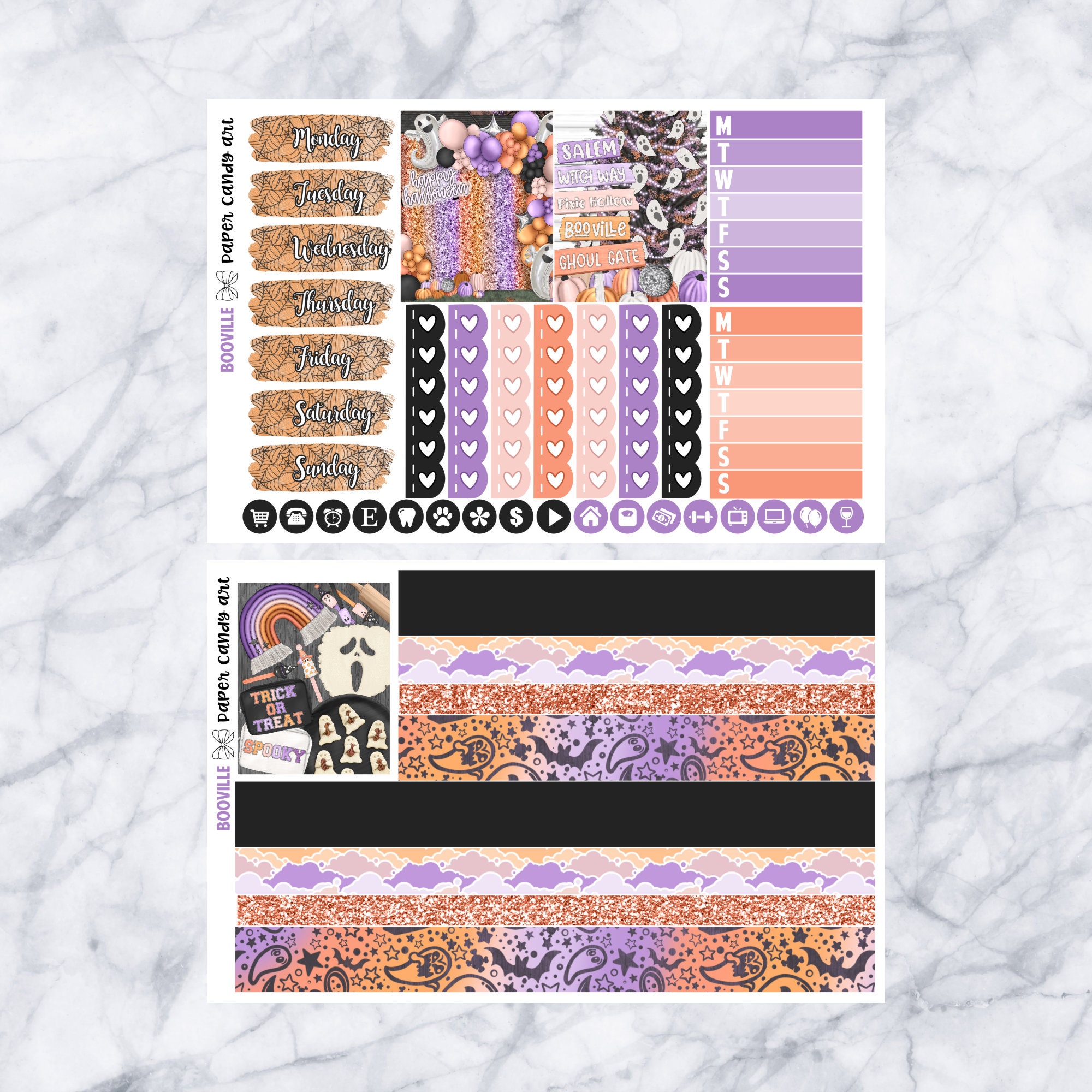 EC DELUXE Kit Booville // Weekly Planner Stickers Kit // Erin Condren ...