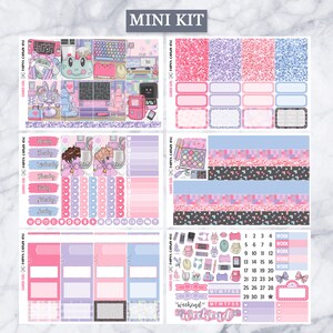 EC Kit Gamer Girl // Weekly Planner Stickers Kit // Erin Condren - Etsy