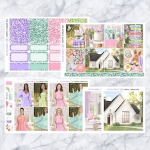 ADD-ONS Ostersonntag // Planner Stickers // double box, Glitter Header, ganze Boxen, Deko, Fashion Girls