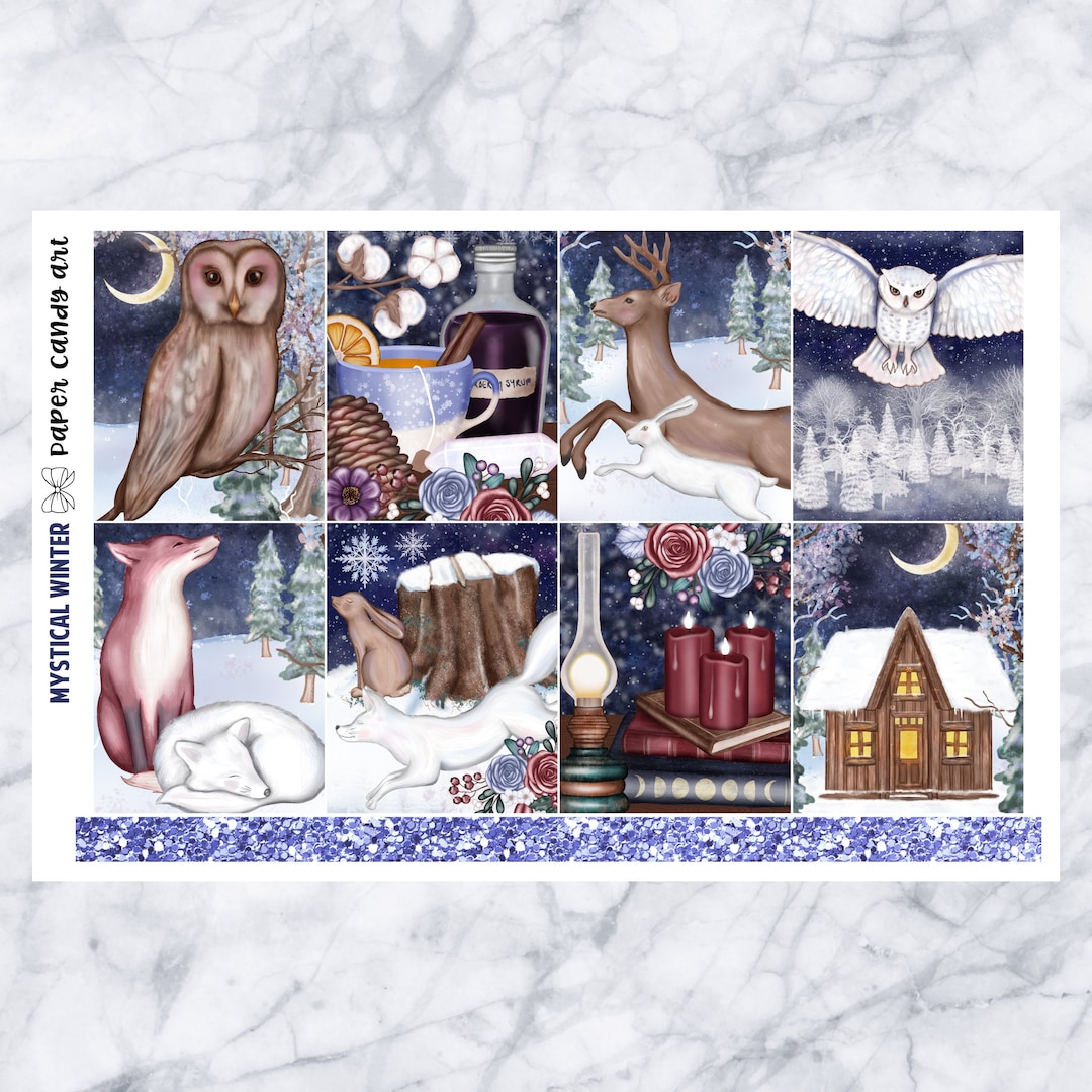 EC Kit Mystical Winter // Weekly Planner Stickers Kit // Erin Condren ...