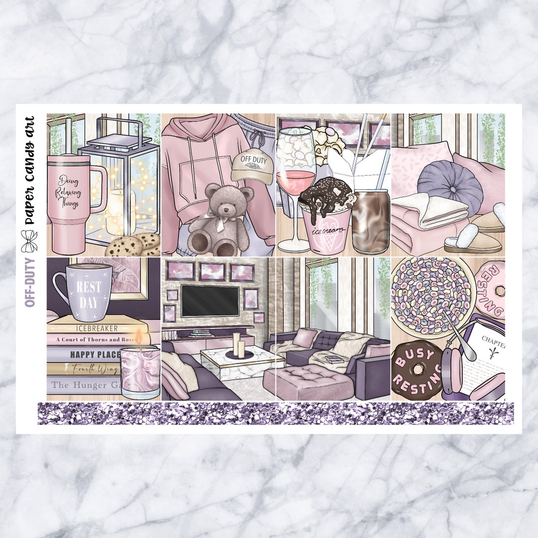 EC Kit Off-duty // Weekly Planner Stickers Kit // Erin Condren - Etsy