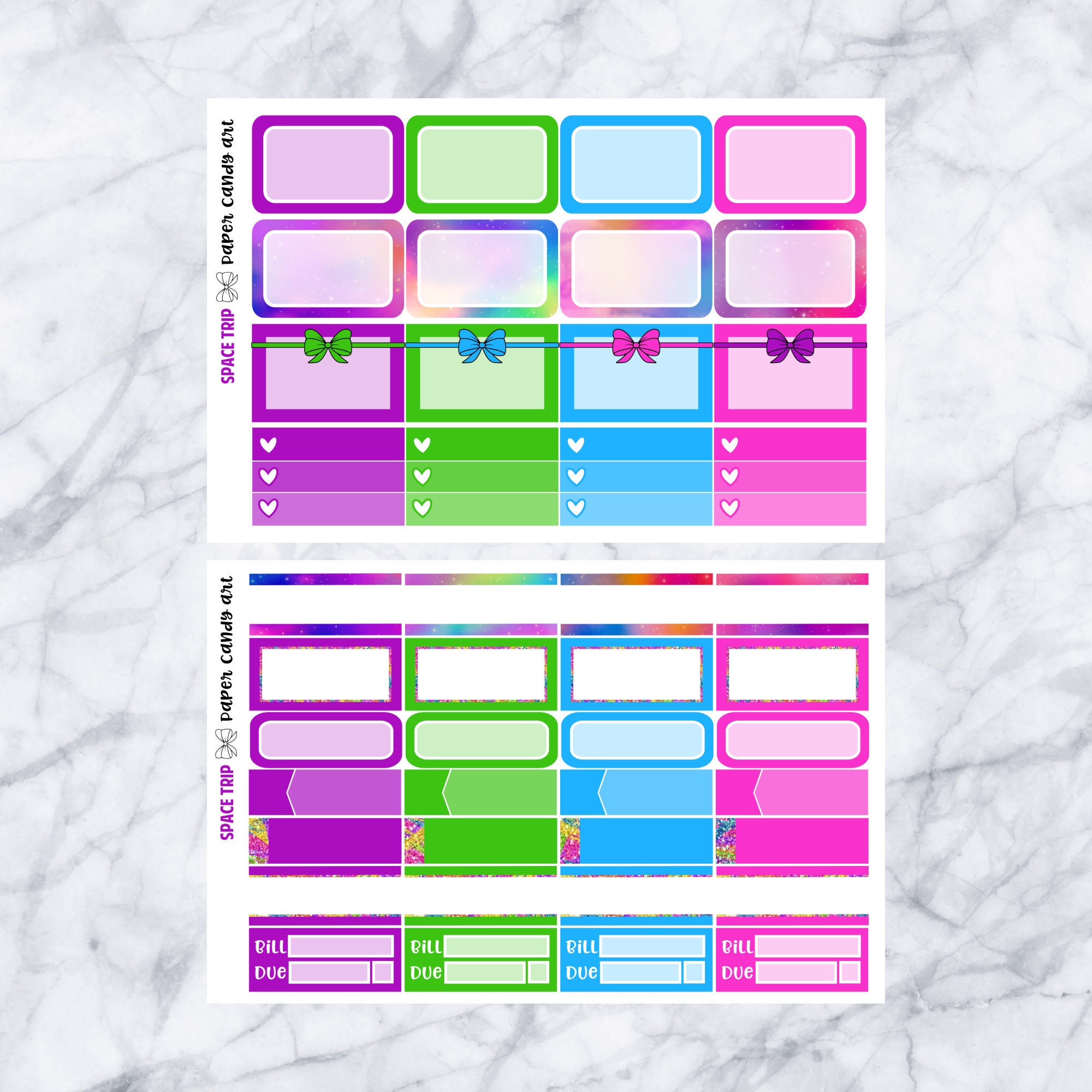 EC DELUXE Kit Space Trip // Weekly Planner Stickers Kit // - Etsy