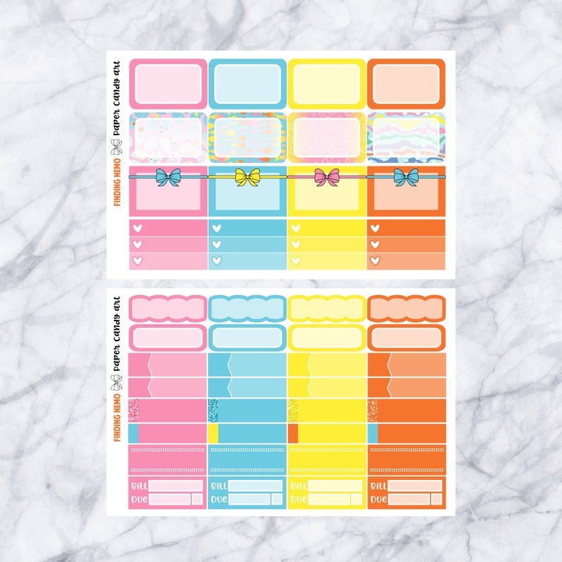 EC DELUXE KIT Finding Nemo Weekly Planner Stickers Kit Erin Condren