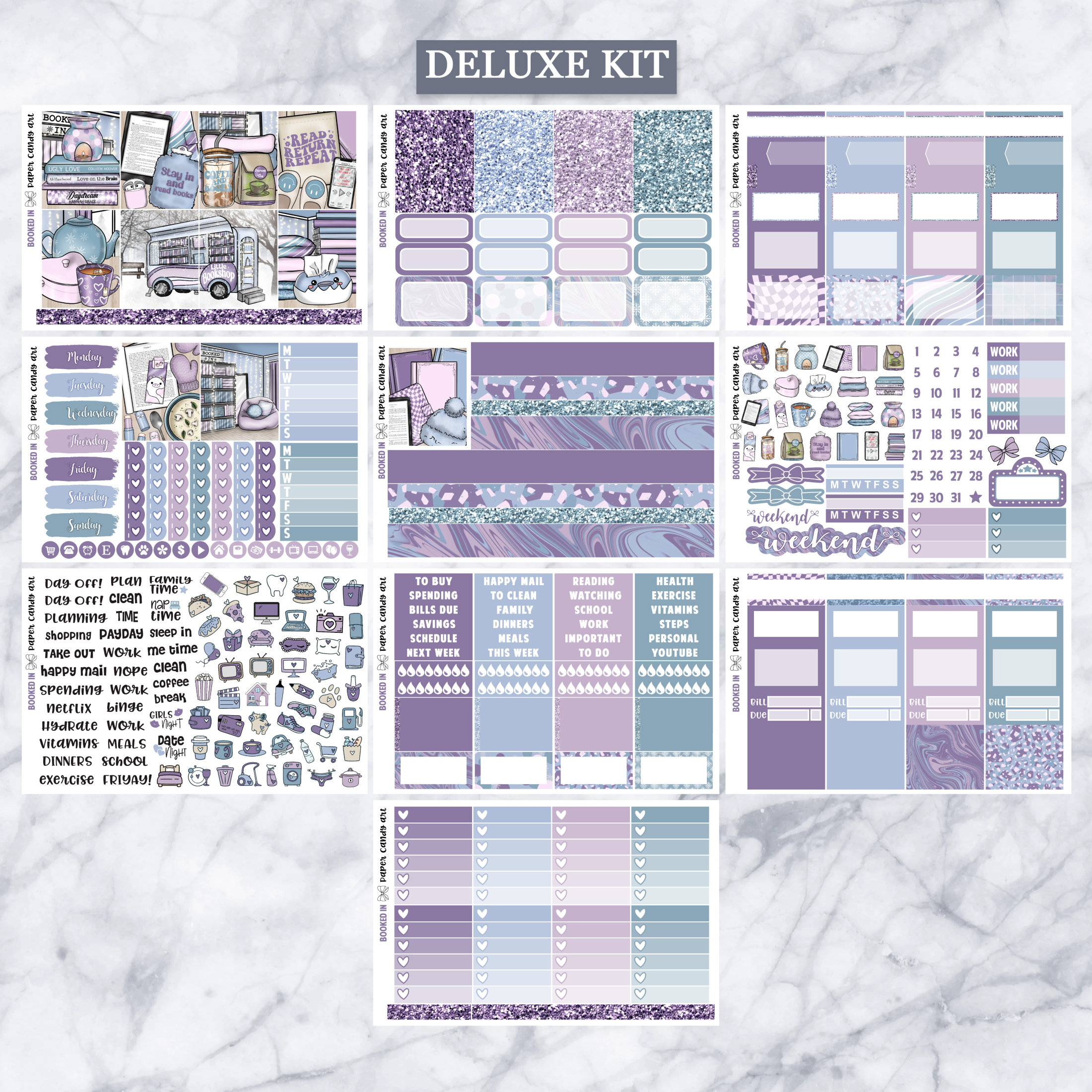 EC Kit Booked in // Weekly Planner Stickers Kit // Erin Condren - Etsy