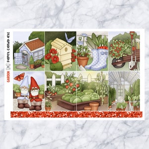 EC Kit Garden // Kit de adesivos para planejador semanal // Erin Condren