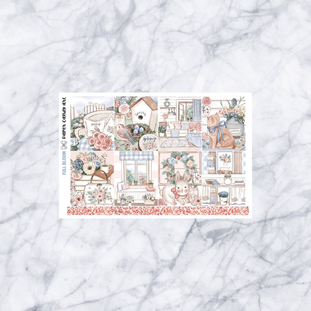 EC MINI Kit Full Bloom // Weekly Planner Stickers Kit // Erin Condren ...
