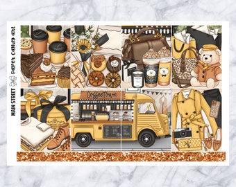 Kit EC Main Street // Kit de pegatinas para planificador semanal // Erin Condren