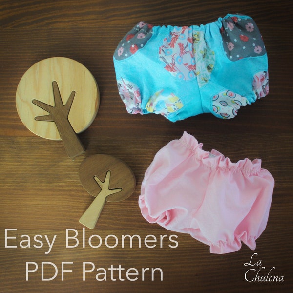 Baby Doll Bloomers PDF Pattern for 13 inch and 17 inch Baby Dolls- Doll clothes pattern- Bloomers PDF Pattern