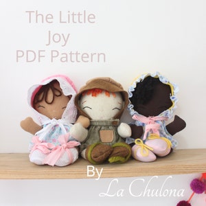 Rag Doll pattern and tutorial with clothes- The Little Joy Pattern and step by step tutorial -Baby Rag Doll Pattern. Easy to make.
