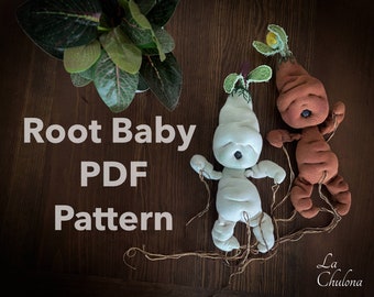 Root Baby Pattern- Baby Mandrake Pattern- Mandragora pattern and tutorial