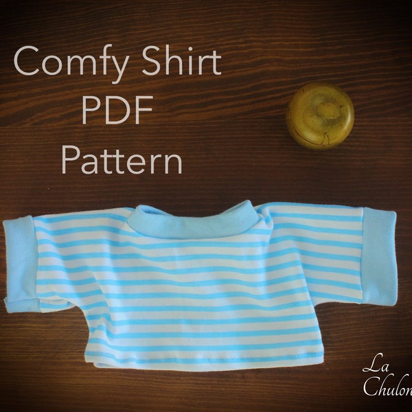 Comfy shirt PDF Pattern for baby doll- Doll clothes patterns for Baby Nina and Baby Mae Dolls