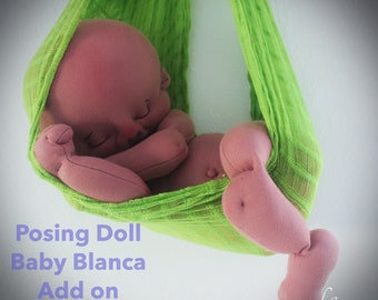 Add on pattern for the Baby Blanca Pattern to make a newborn posing doll- Add on tutorial to make a posing baby doll for newborn photography