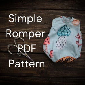 Simple Doll Romper Pattern and Tutorial for 10 inch dolls- doll clothes patterns with instructions to resize- DIY doll clothes