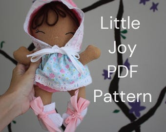 Baby Rag Doll Sewing Pattern: Clothes & Diaper (PDF Pattern)