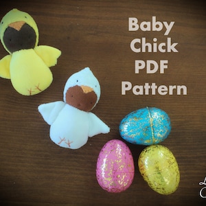 Chick plush  Pattern-Baby chick pattern- waldorf doll tutorial -Easter doll tutorial