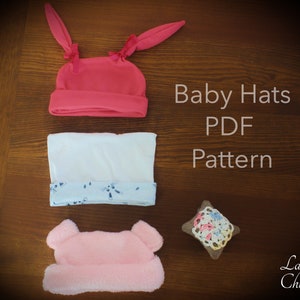 Doll Hat Pattern- Baby doll clothes pattern- Simple hat for dolls- easy doll clothes