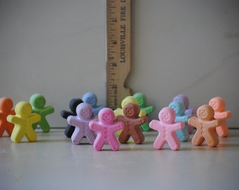 Gingerbread men sidewalk chalk package of 15