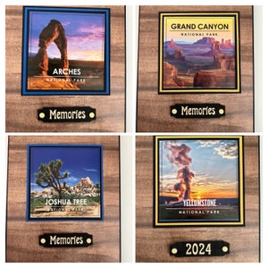 Álbum de fotos pequeño de la serie Parques nacionales, montañas, álbum de fotos de vacaciones de verano, álbum de fotos de 4 x 6, fotos de viajes por carretera, senderismo, acampada