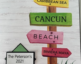 Álbum de fotos de vacaciones en Cancún: Recuerdo de playa caribeña (Fotos de 4x6)