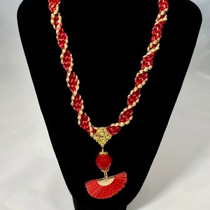 Twist Kumihimo Pendant Necklace
