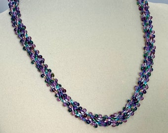 Beaded  Kumihimo Necklace