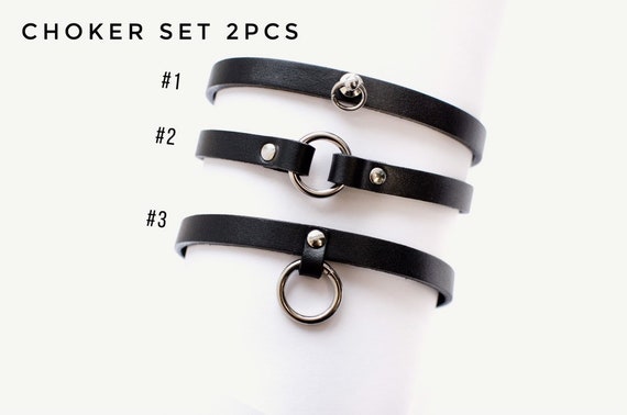 Choker Set 50 Off Leather Choker O Ring Choker O Ring Etsy Choker Set 50 Off Leather Choker O Ring Choker O Ring Etsy