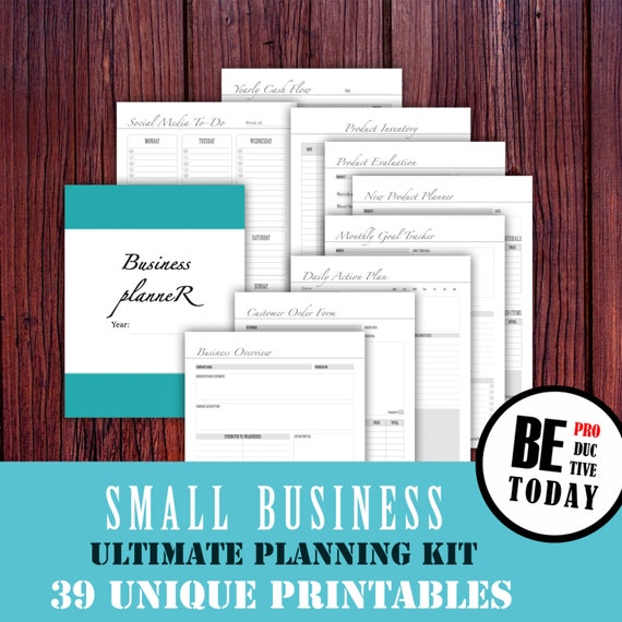 business printable planner small business etsy shop home etsy small business planner organizer